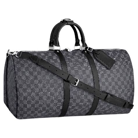 Keepall Bandoulière 55 Damier Graphite Canvas .